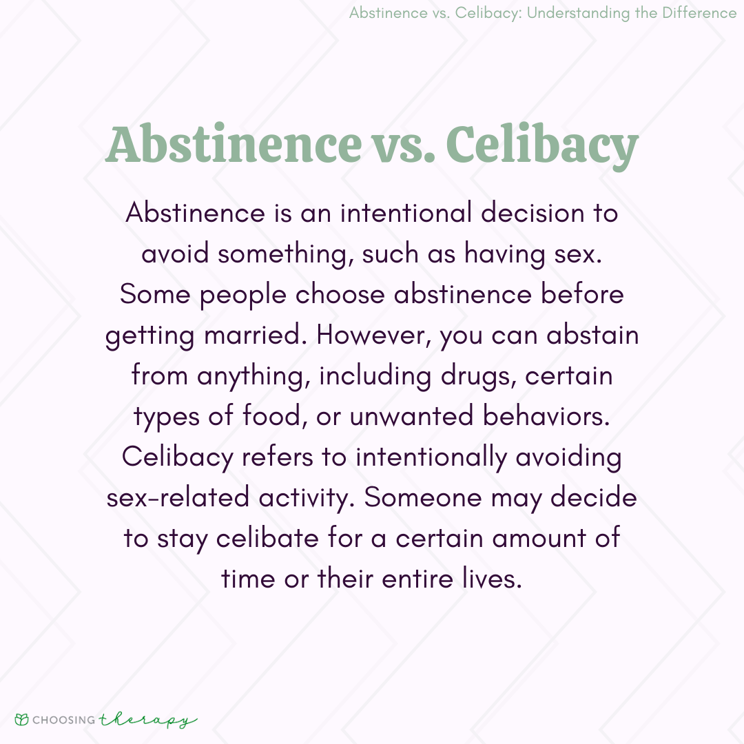 Understanding the Distinction: Abstinence vs. Celibacy - Learn all ...